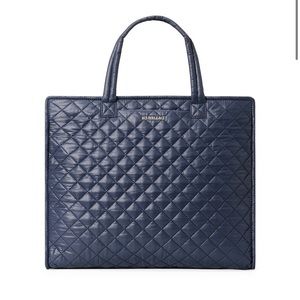 MZ Wallace Large Box Tote in navy! Full price in stores!